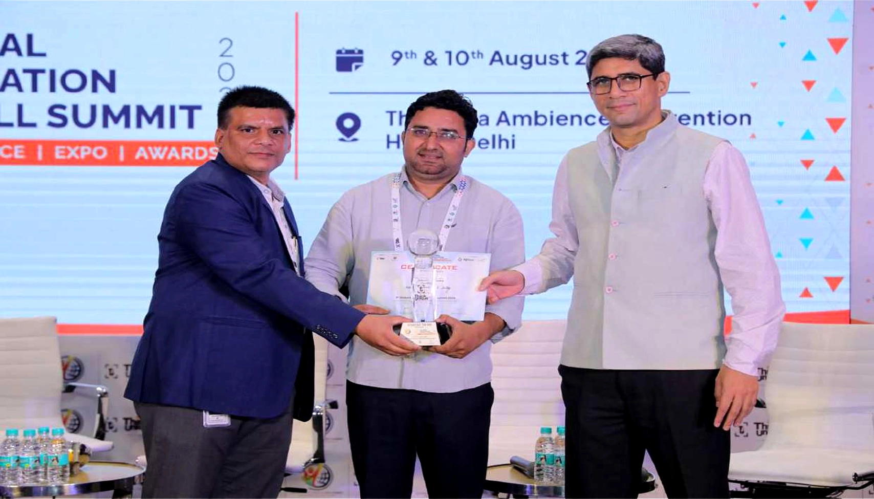 Abhishek Sharma Recieving Award